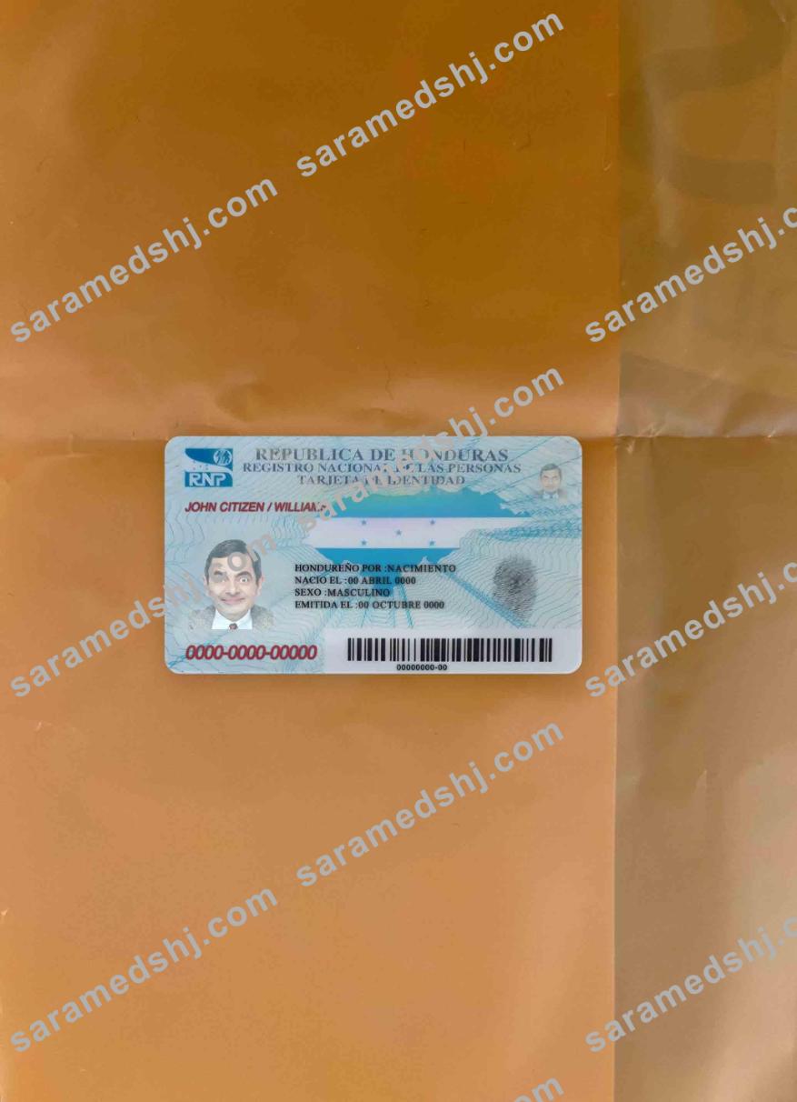 Honduras id photolook FRONT